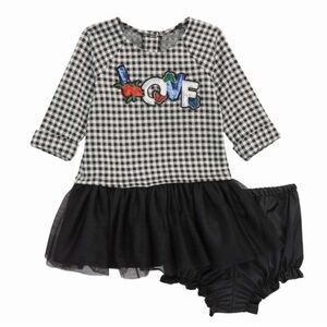 Pippa & Julie sequin LOVE tutu dress with bloomers NWT Size 0-3 month